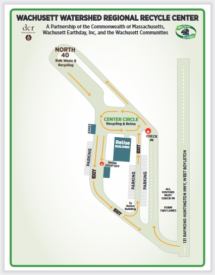 Wachusett Recycle Center Map